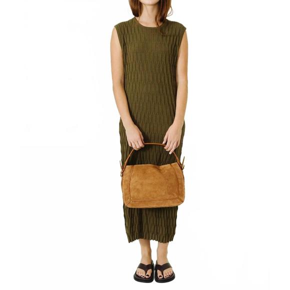 NEW RACHEL COMEY kitsey sleeveless midi dress in olive